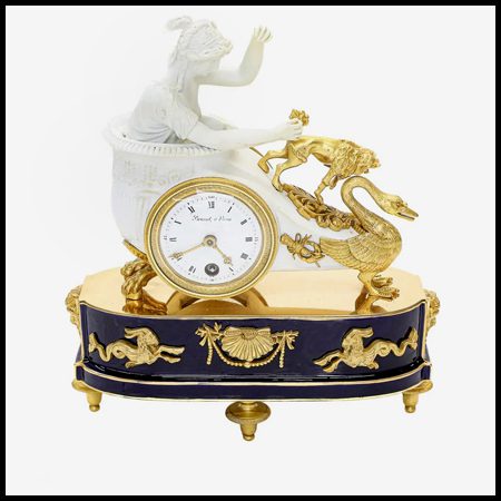 Antique French clock. A Mantel clock by Noel Bourret