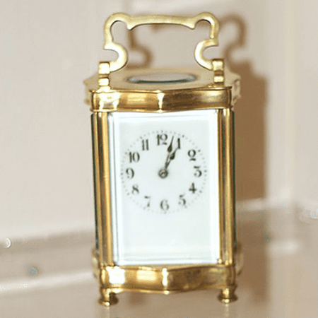 White Gold Case Clock