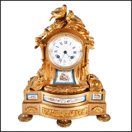 Antique clock and a valuable clock by French master Leroy A Paris. A stunning example of fine vintage French mantel clocks.