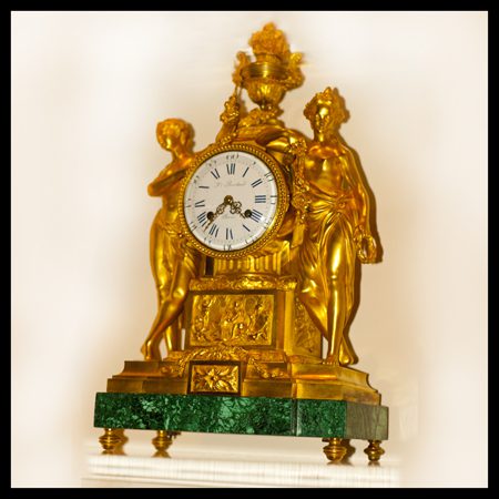 An antique French clock by Berthoud. One of the greatest makers of antique French mantel clocks.