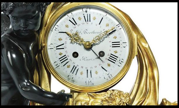 Antique vintage clock. A way to both tell time and treasure history.