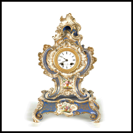 Jacob Petit Porcelain shelf clock