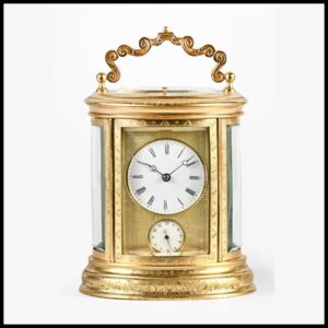 Oval Repeater c 1860 is a valuable old antique clock.
