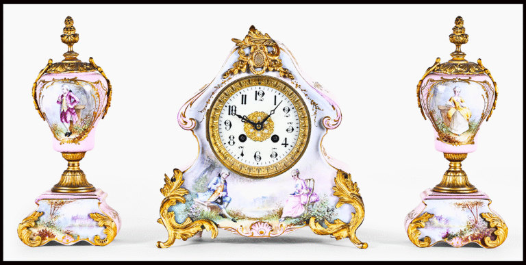 old mantle clock by Marti of Paris.