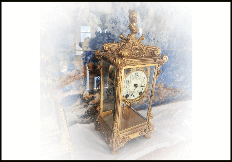 An old fashioned clock by Seth Thomas, #41. When it comes to American Mantel Clocks, Seth Thomas, was a go to company.