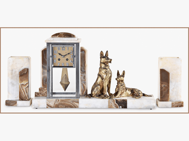 Art Deco French Mantel Clock, a great vintage mantel clock for sale.